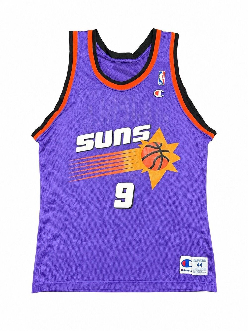 Vtg 90s Nba Phoenix Suns Dan Majerle #9 Champion Jersey Size 44 Made In Usa